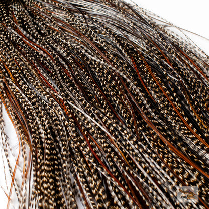 Whiting Bronze Grade Midge Saddle Grizzly Variant