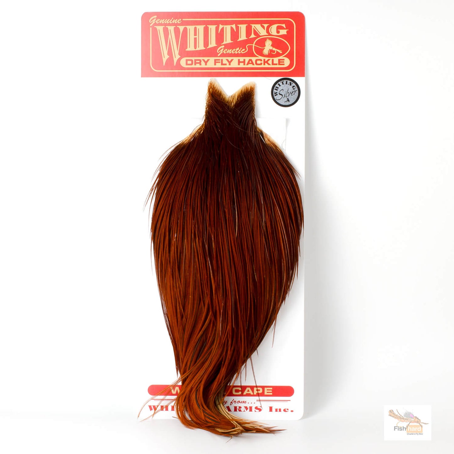 Whiting Silver Grade Rooster Cape, Brown