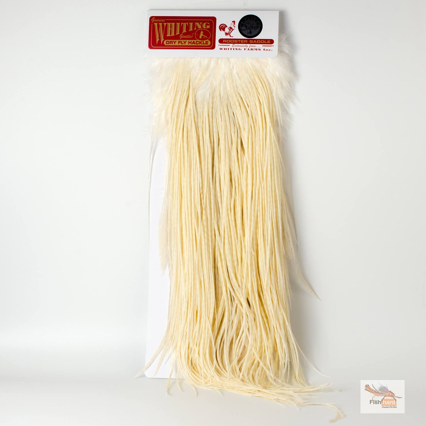 Whiting Rooster Saddle Silver Grade White