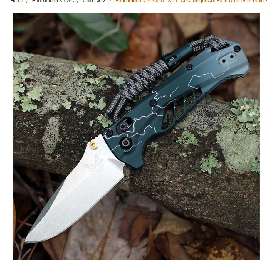 Abel/Benchmade Mini Adira Knife, Dark Waters Edition