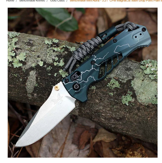 Abel/Benchmade Mini Adira Knife, Dark Waters Edition