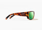 Bajio Piedra Polarized Sunglasses, Brown Tortoise Frame w/ Green Mirror Glass Lens
