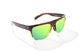 Bajio Caballo Whiskey Fade Gloss Frame w/ Green Mirror Polarized Polycorbonate Lens