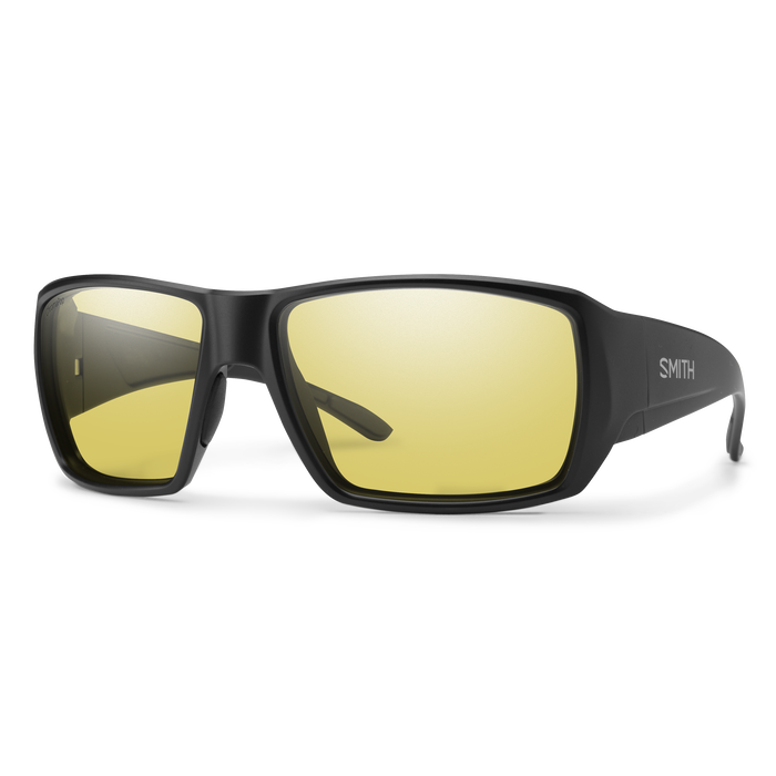 Smith Guide's Choice S Matte Black + ChromaPop Glass Polarized Low Light Yellow Lens