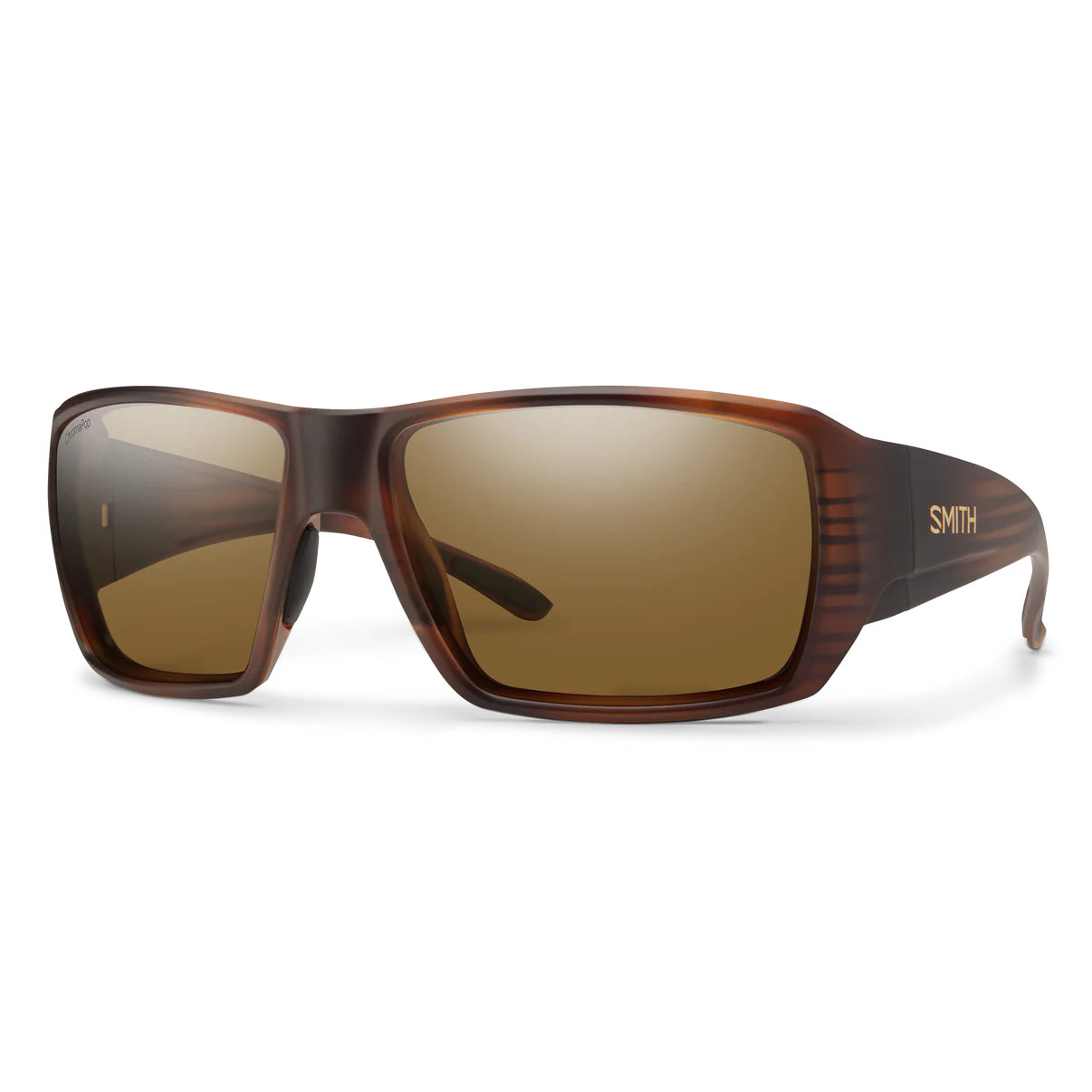 Smith Guide's Choice S Matte Tortoise Frame W/ ChromaPop Brown Glass Lens