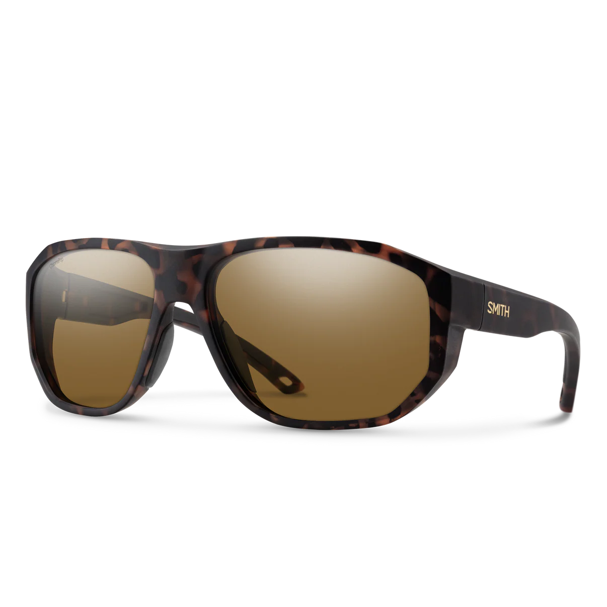 Smith Outrigger Matte Tortoise Frame W/ ChromaPop Brown Glass Lens