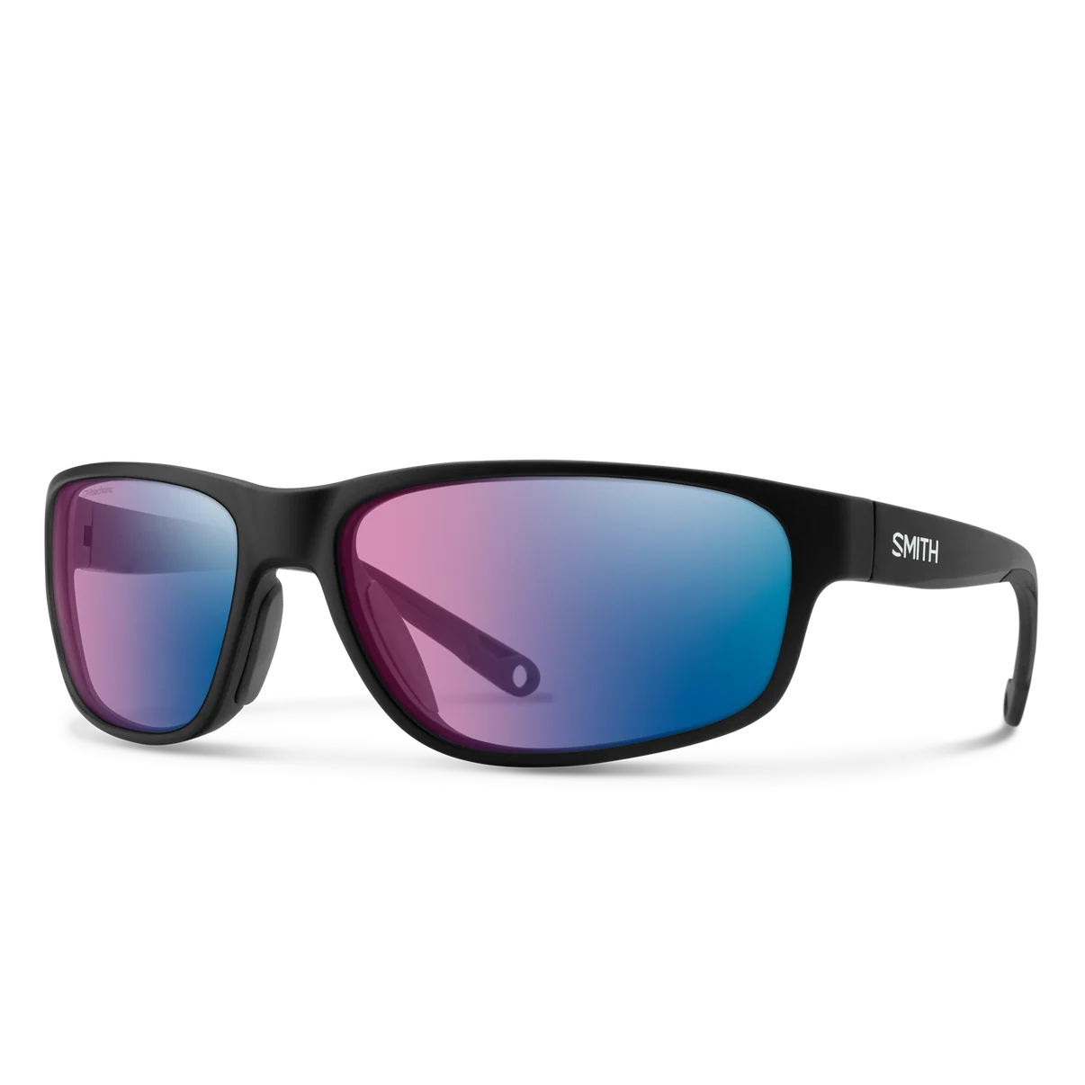 Smith Redding 2 Matte Black Frame W/ Polarchromic Rose Blue Mirror Glass Lens