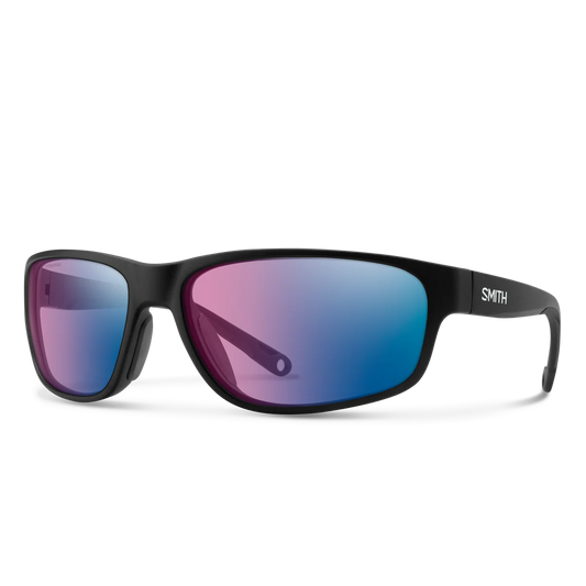 Smith Redding 2 Matte Black Frame W/ Polarchromic Rose Blue Mirror Glass Lens