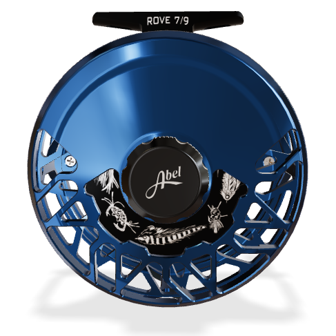 abel rove 7 9 deep blue w black drag knob black metal handle