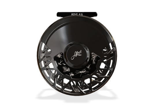 rove 4 6 ported black w black drag knob black metal handle