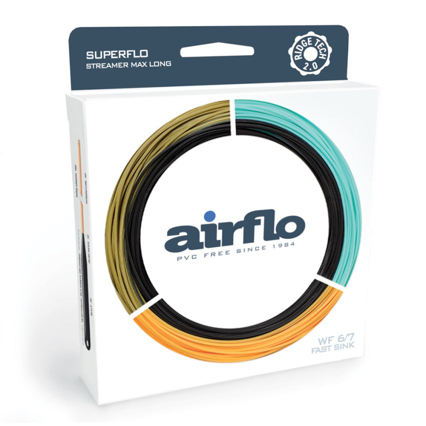 airflo v2 fly reel Airflo Superflo Ridge 2.0 Streamer Max Long Fly Line – charliesflybox