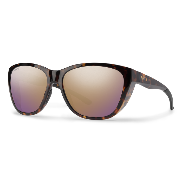 Smith Shoal Tortoise + ChromaPop Polarized Rose Gold Mirror Lens