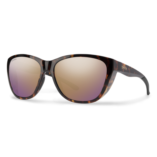 Smith Shoal Tortoise + ChromaPop Polarized Rose Gold Mirror Lens