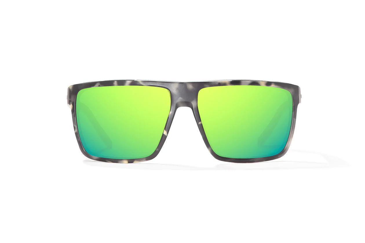 Bajio Toads, Gray Camo Motte Frame w/ Green Mirror Glass Polarized Lenses