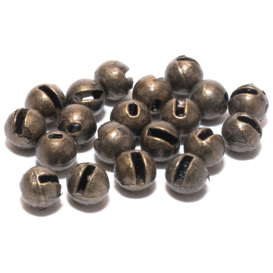Hanak Slotted Tungsten Beads, Bronze