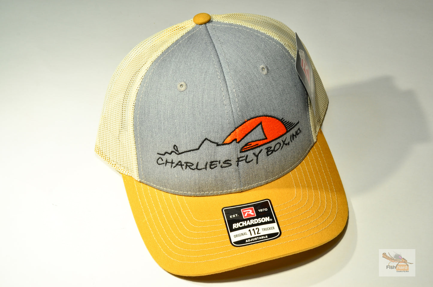 CFB Original Trucker Hat, Tan/Gray-Blue