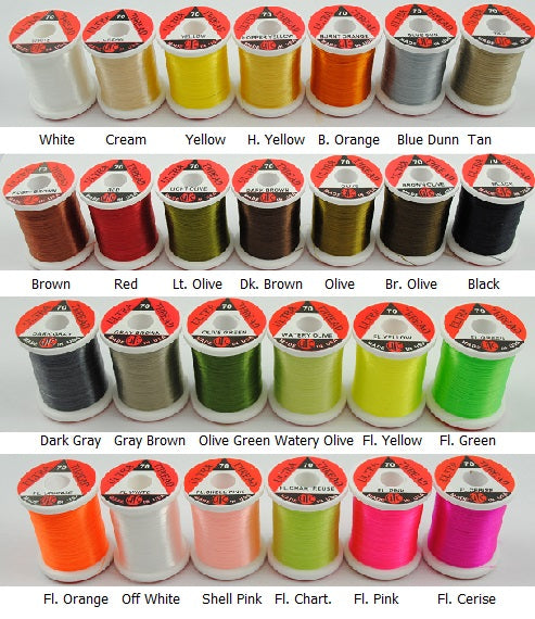 Denier Thread Chart 70 Denier UTC Fly Tying Thread – charliesflybox