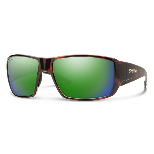 Castaway by Smith Optics, Matte Tortoise + ChromaPop Glass Polarized Green Mirror Lens