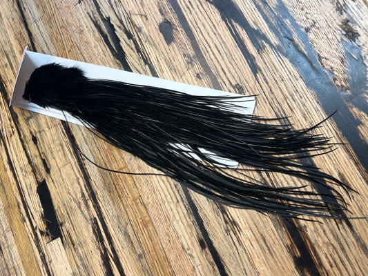 Whiting Bronze Grade Half Midge Saddle, Dyed Black