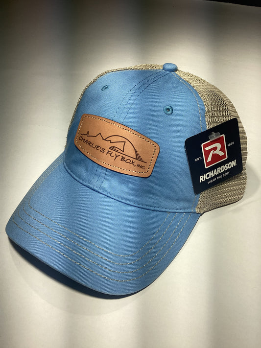 CFB Soft Trucker, Baby Blue, Leather Patch