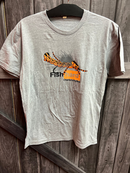 CFB Short Sleeve Sueded T- Shirts, Fish Hard Logo